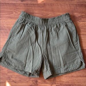 Old Navy High Waist Green Gauze Shorts